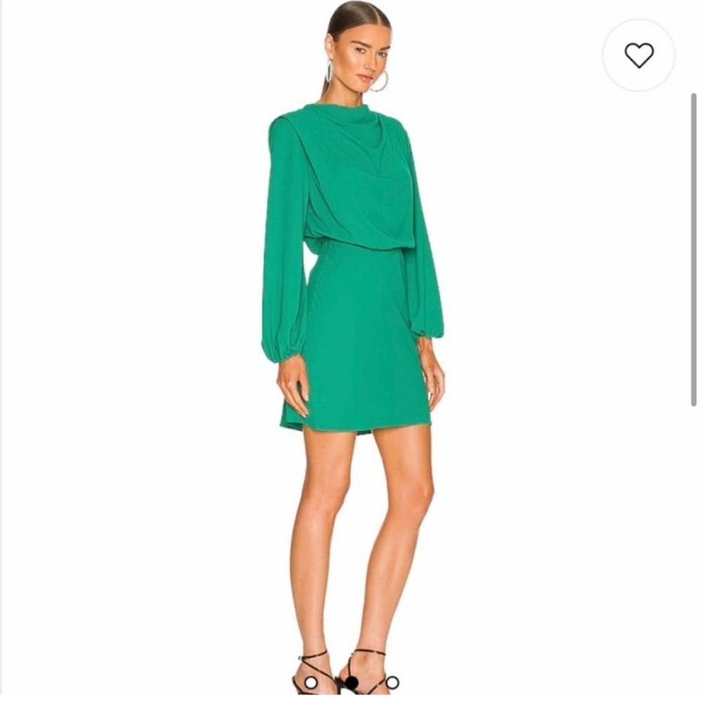 Amanda Uprichard Revolve Felicia Dress in Juniper Elegant Classy Luxury Green